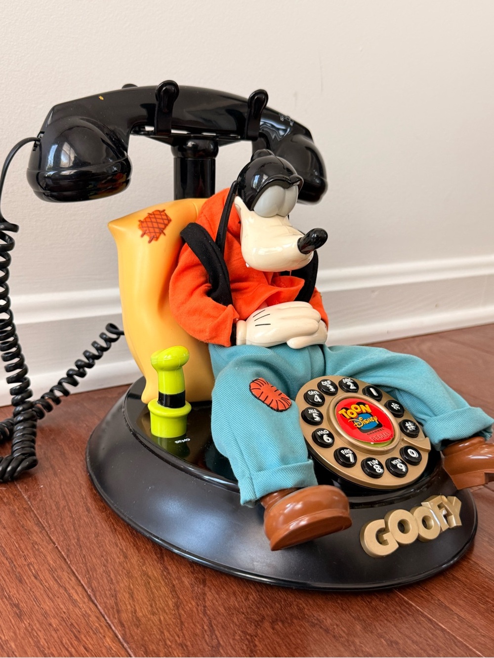 Disney Black Goofy Telephone Underside
